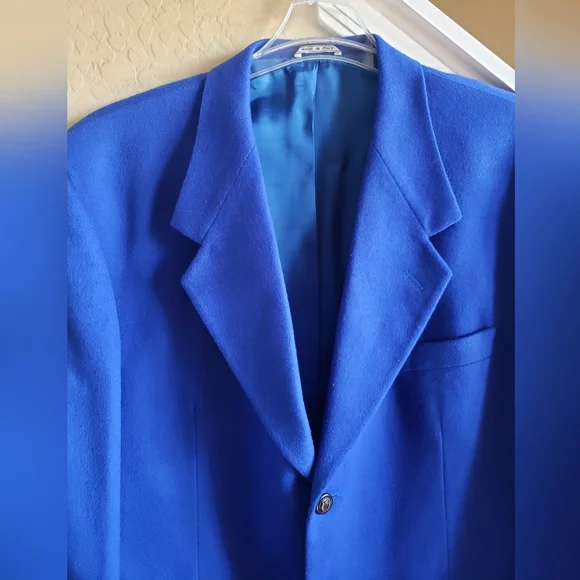 Men's Blue Blazer by Zanetti - Picture 14 of 16